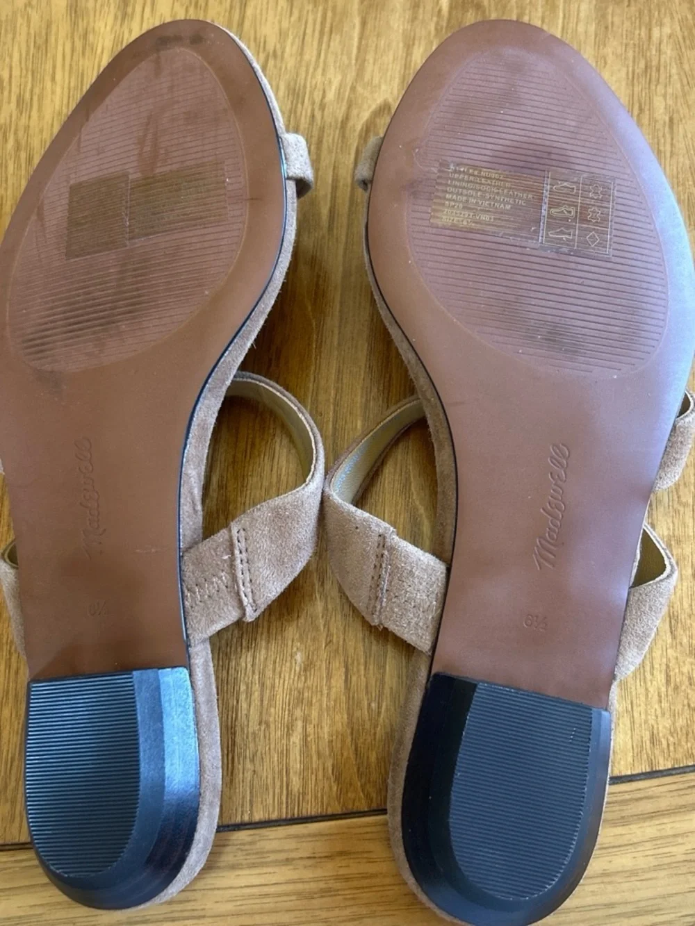 NWOT Madewell The Mila Organic Hardware Thong Slide Sandal